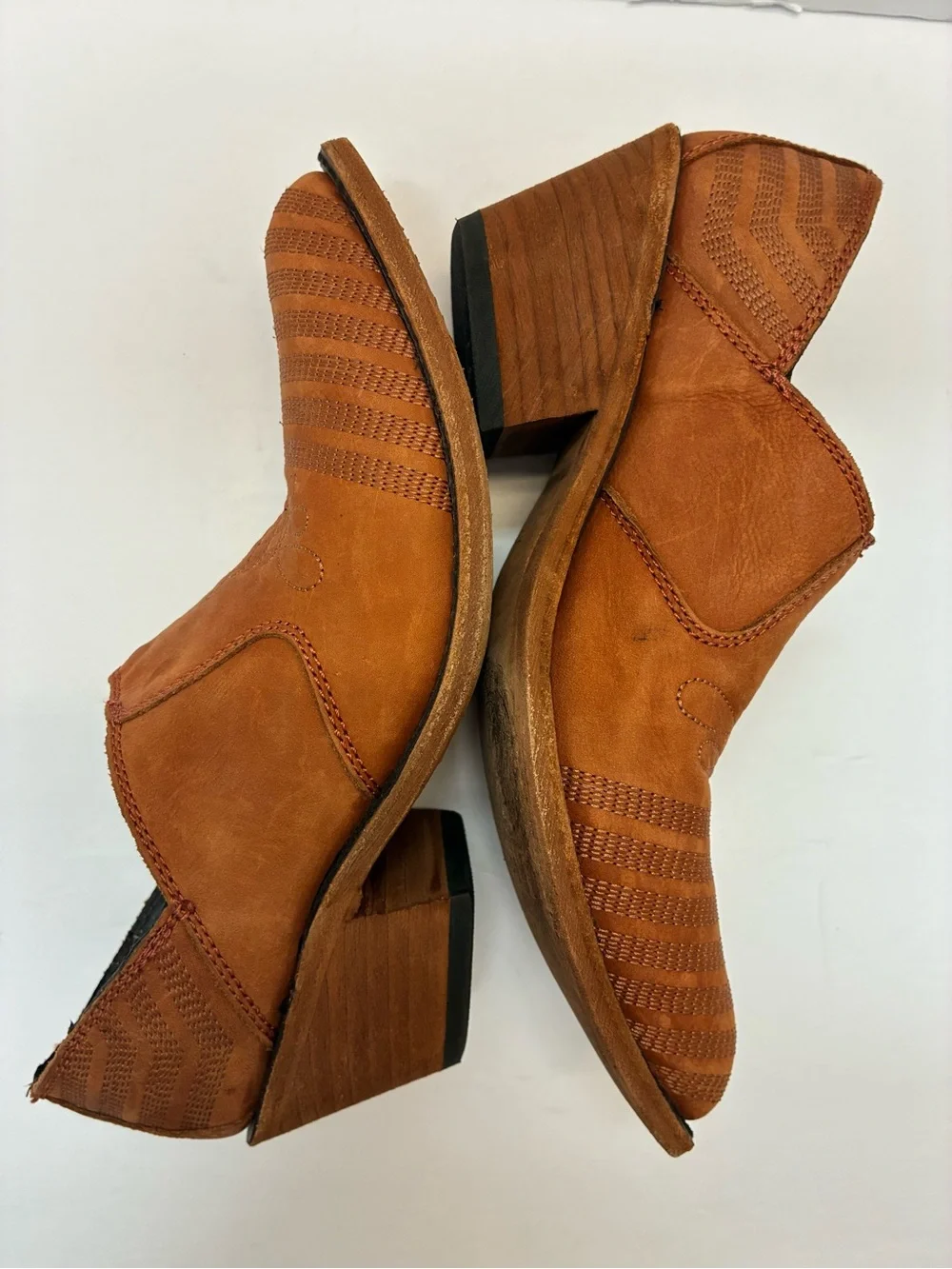 LIBERTY Black Genuine Leather booties 8.5